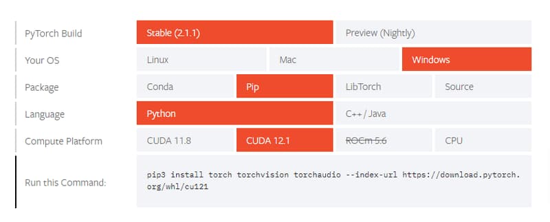 PyTorch CUDA Compatibility Table